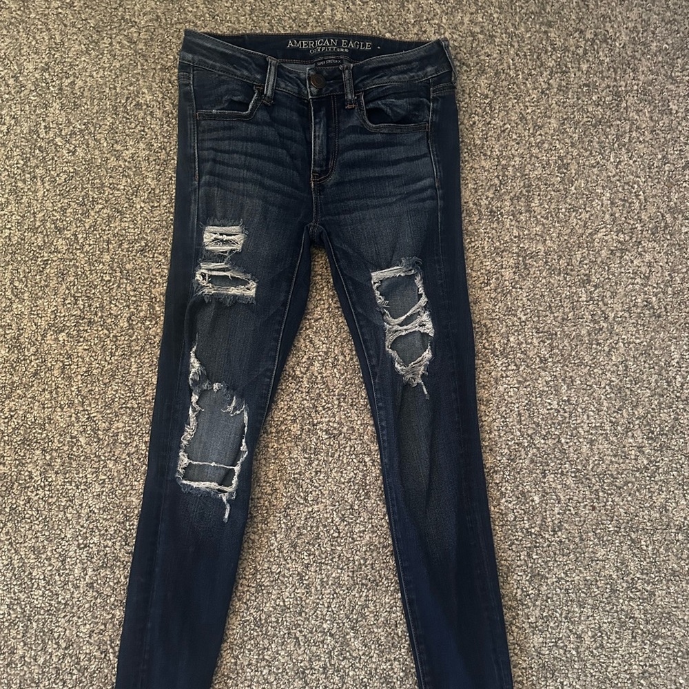 American Eagle super stretch x skinny jeans dark wash